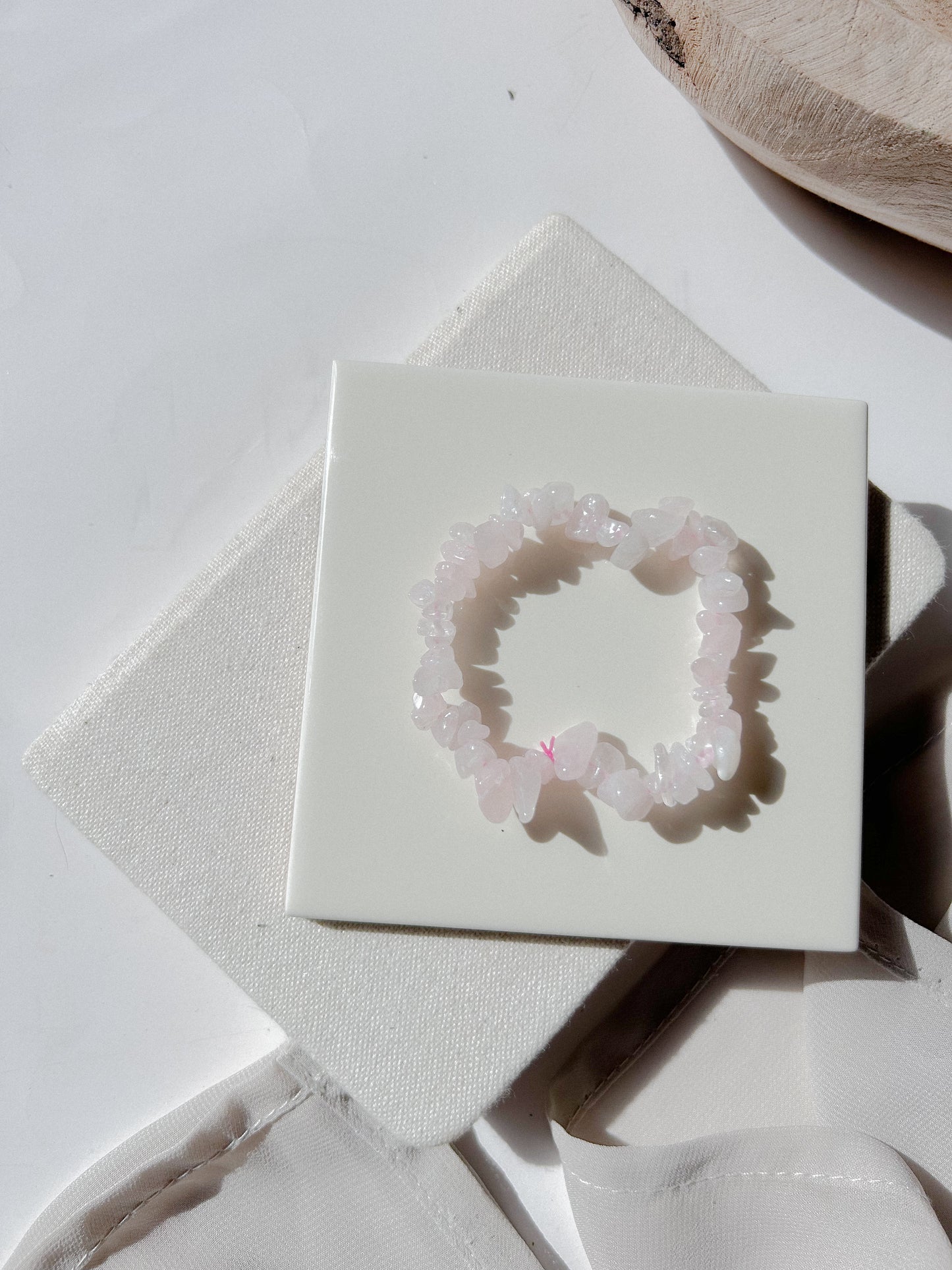 Pulseira Quartzo Rosa Chip