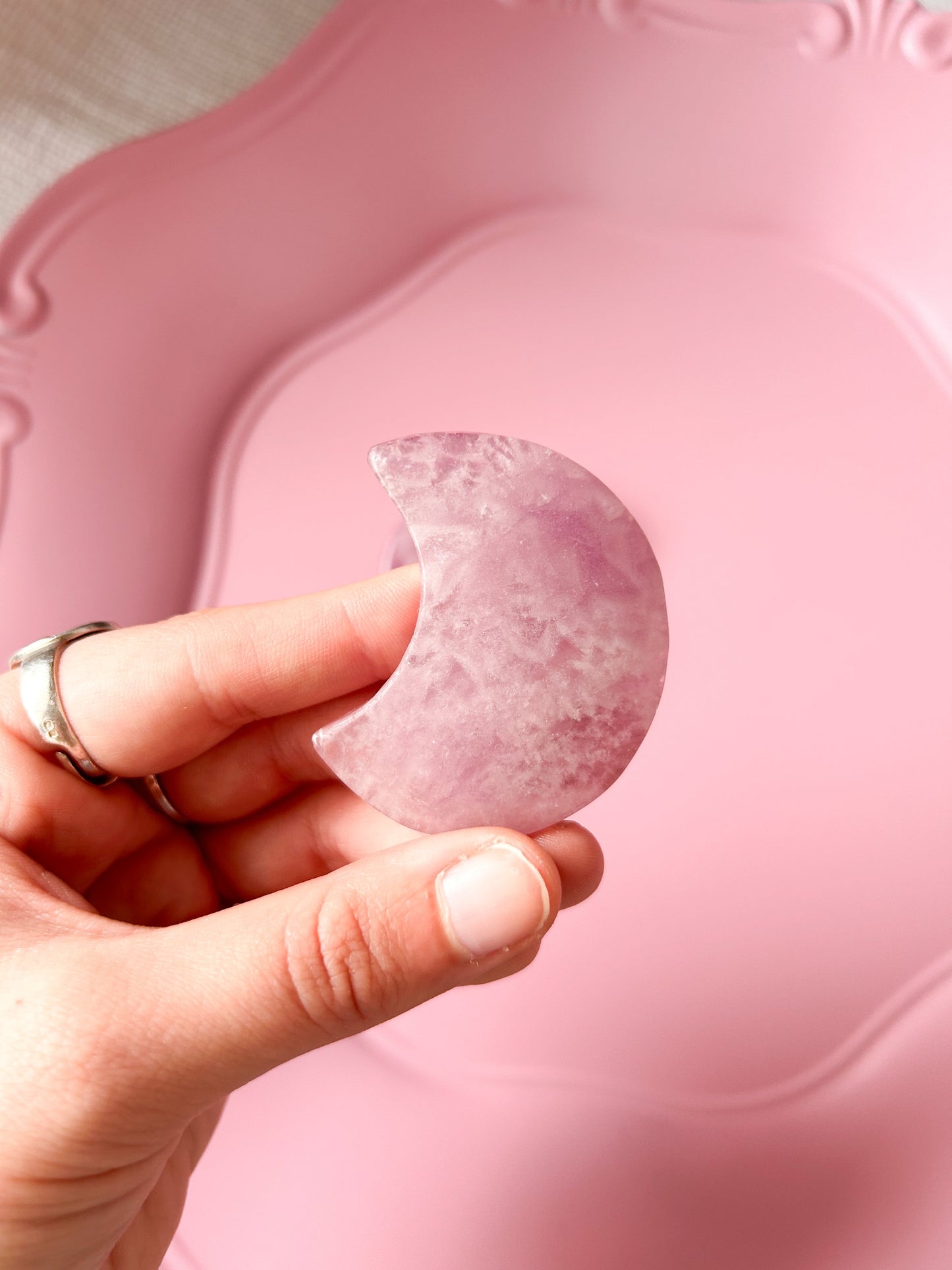 Meia Lua Fluorite Arco-Íris