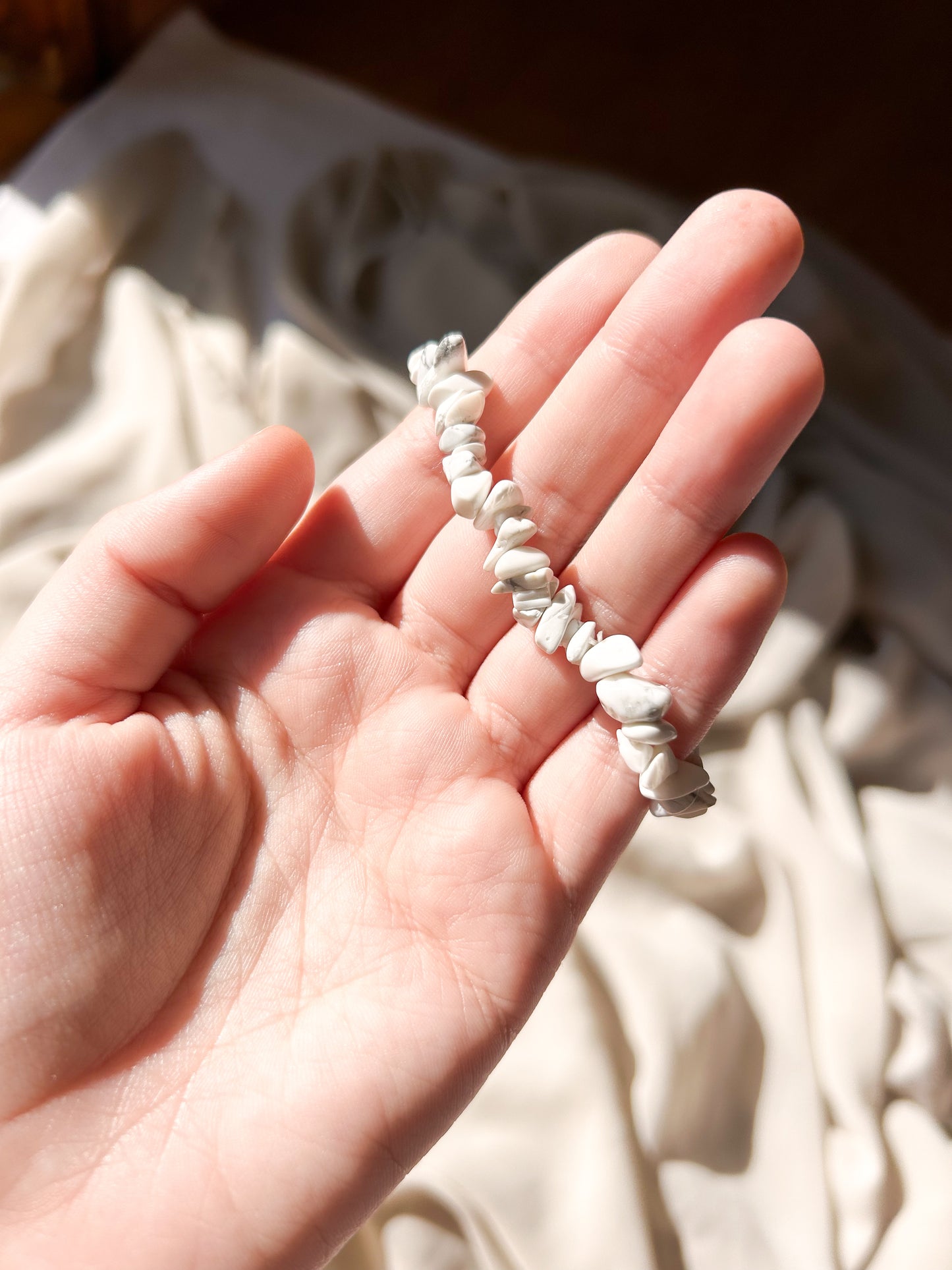 Pulseira Howlite Chip