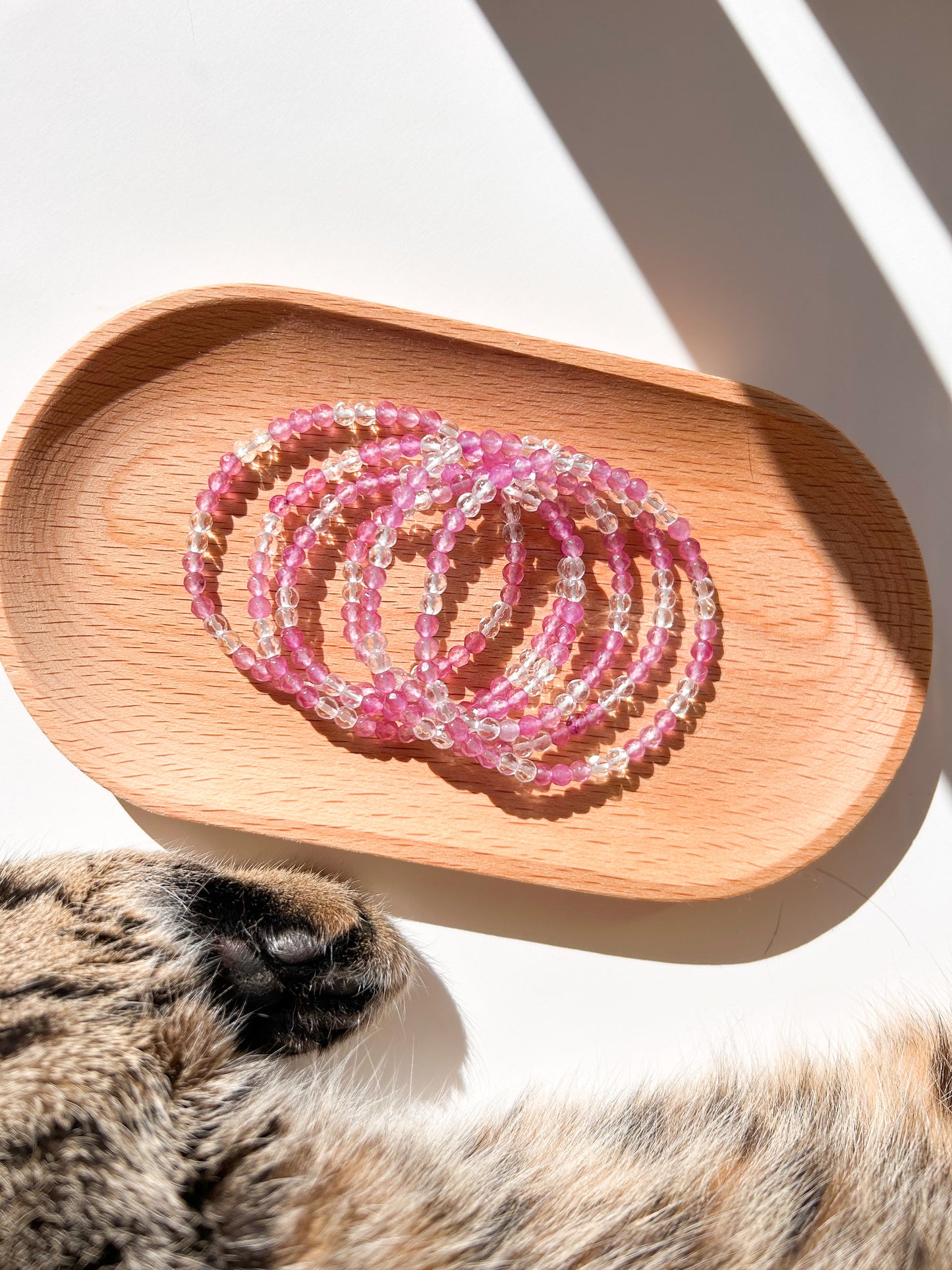 Pulseira Ametista + Quartzo Cristal Facetada