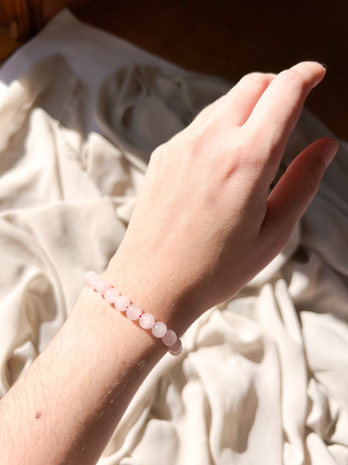 Pulseira Quartzo Rosa