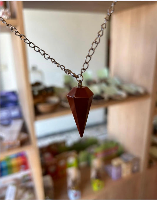 Pêndulo Jaspe Vermelho