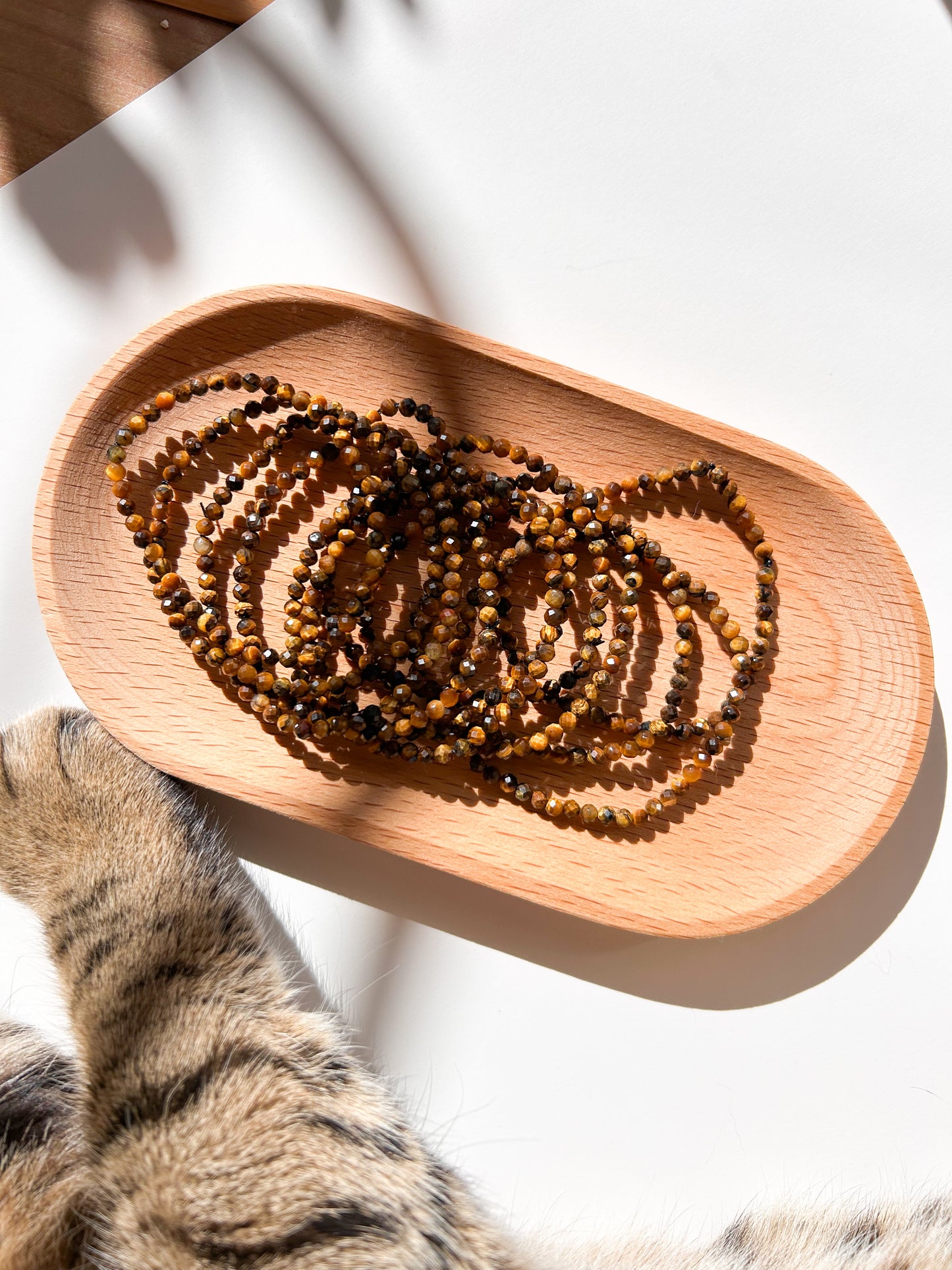 Pulseira Olho de Tigre Facetada
