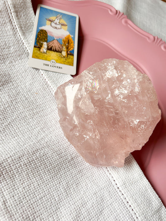 Quartzo Rosa (de uma face polida)