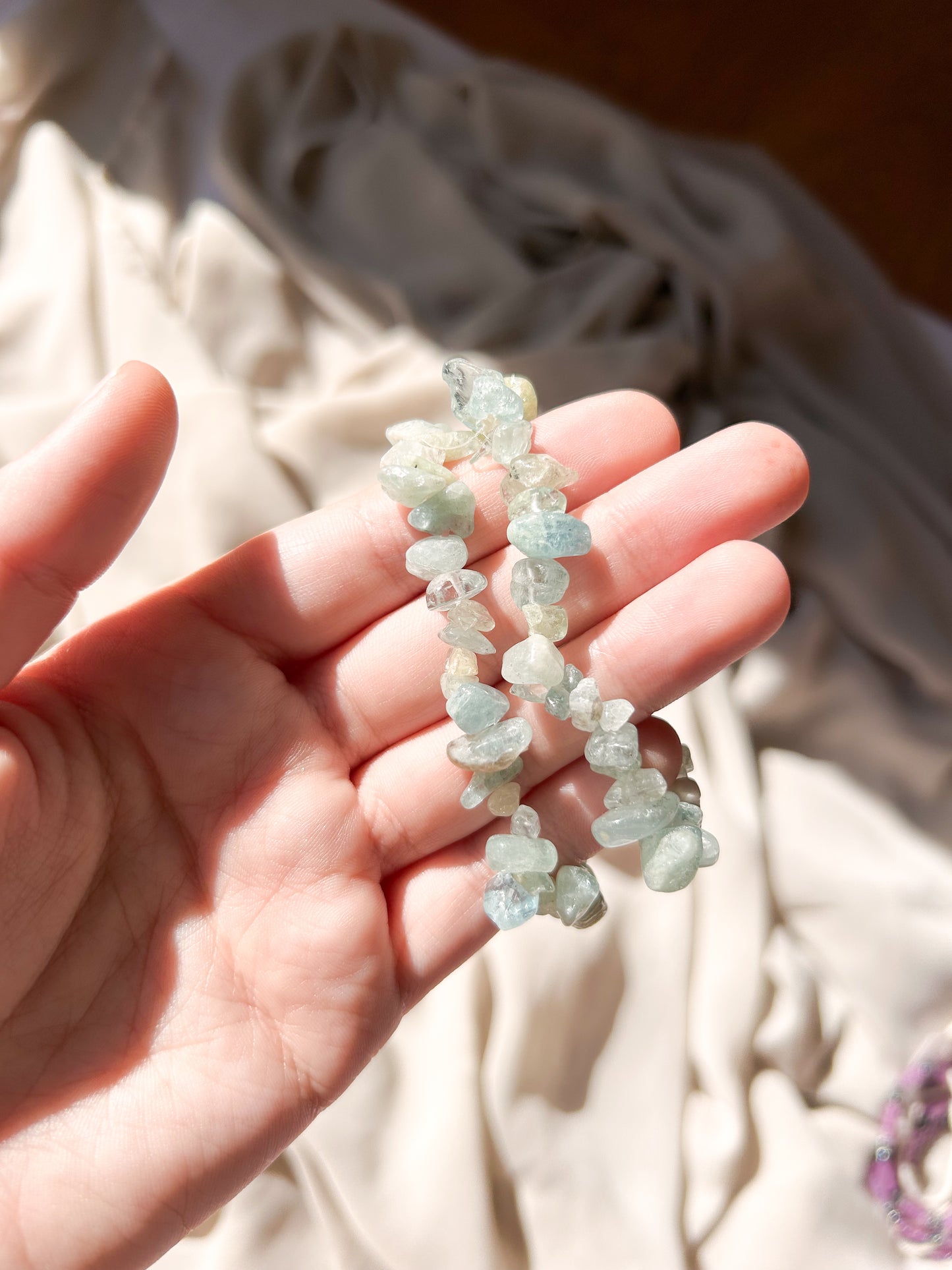 Pulseira Água Marinha Chip