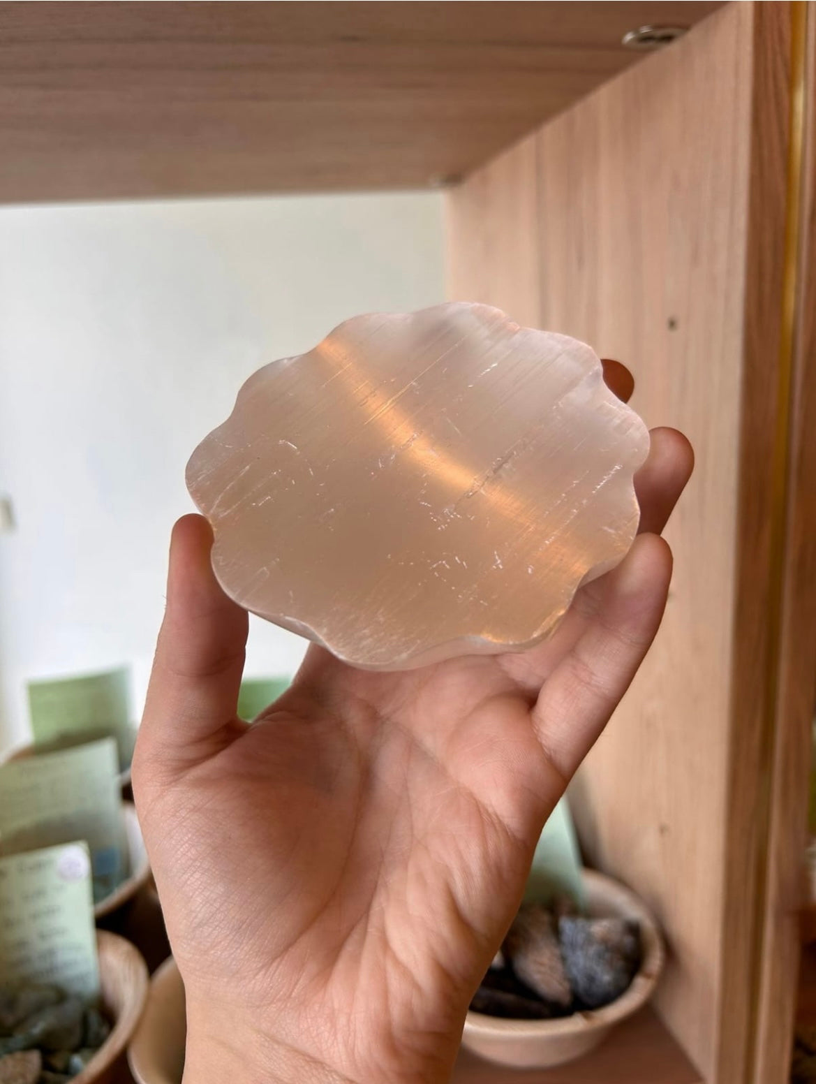 Base Selenite Flor