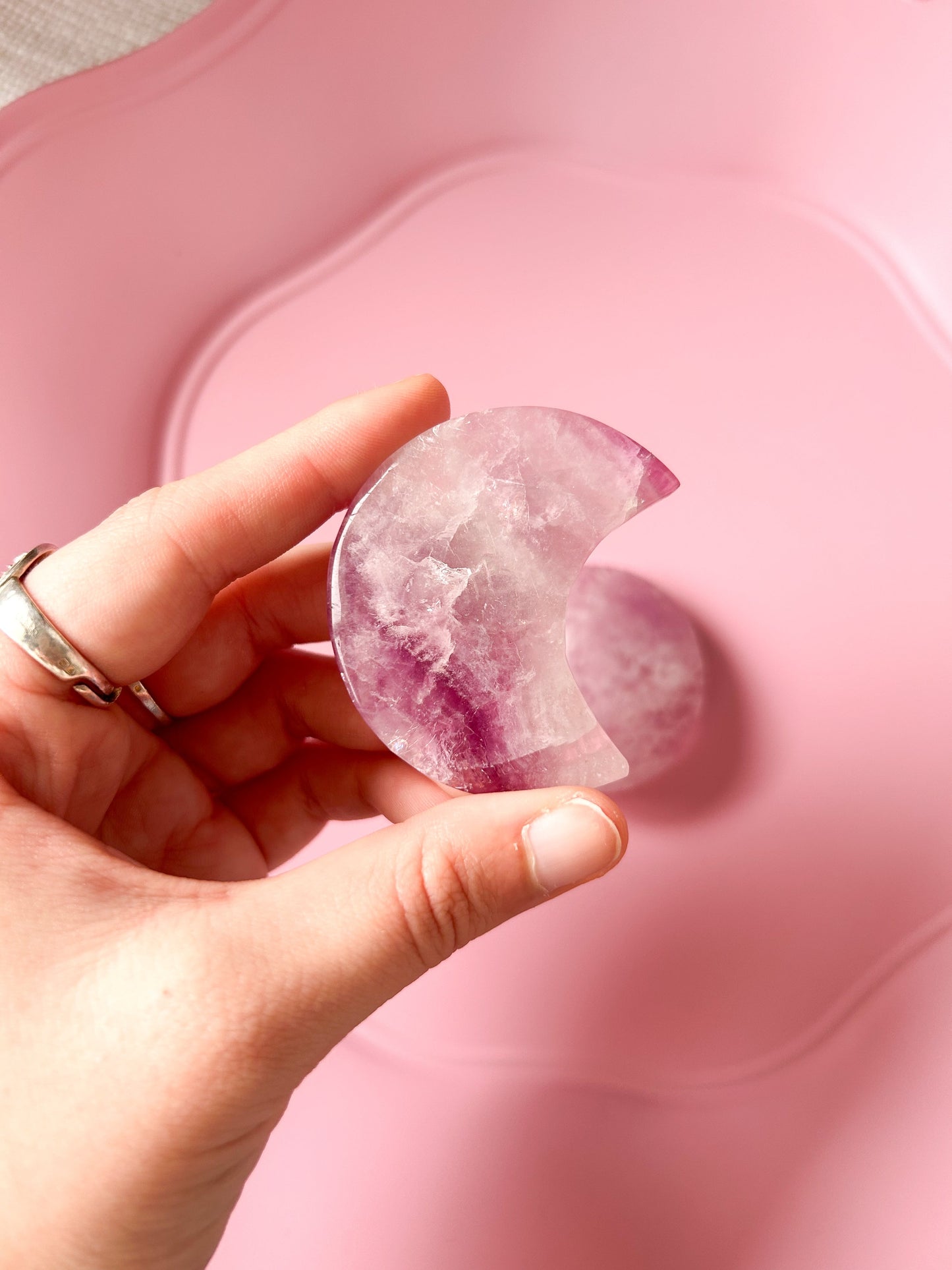 Meia Lua Fluorite Arco-Íris
