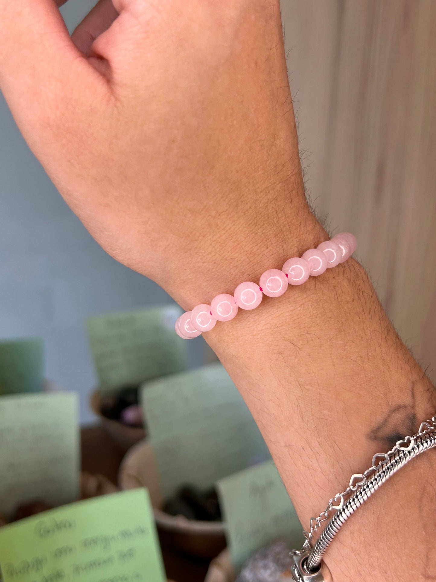 Pulseira Quartzo Rosa