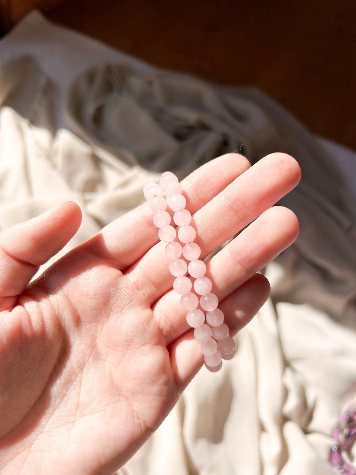 Pulseira Quartzo Rosa